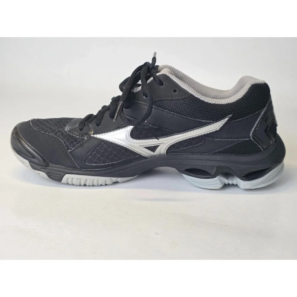 Mizuno Wave Bolt 7 Women's Sneakers Size 8 Black Gray‎ Running Shoes V1GC186003